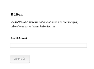 Email Bülteni Abonelik Form Template