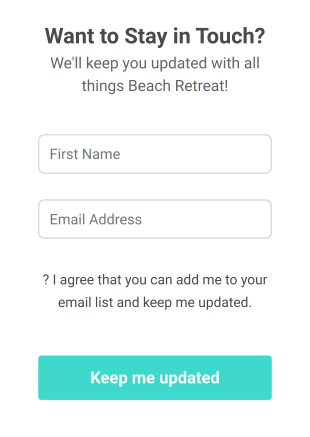 Email Capture Form Template