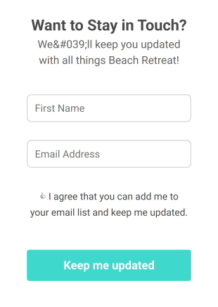 Email Capture Form Template