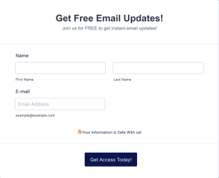 Email Collector Form Template