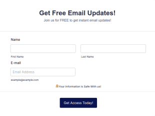 Email Collector Form Template
