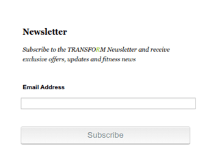 Email Newsletter Subscription Form Template