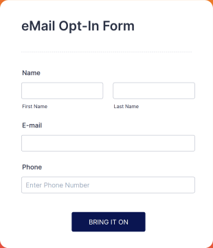 EMail Opt In Form Template