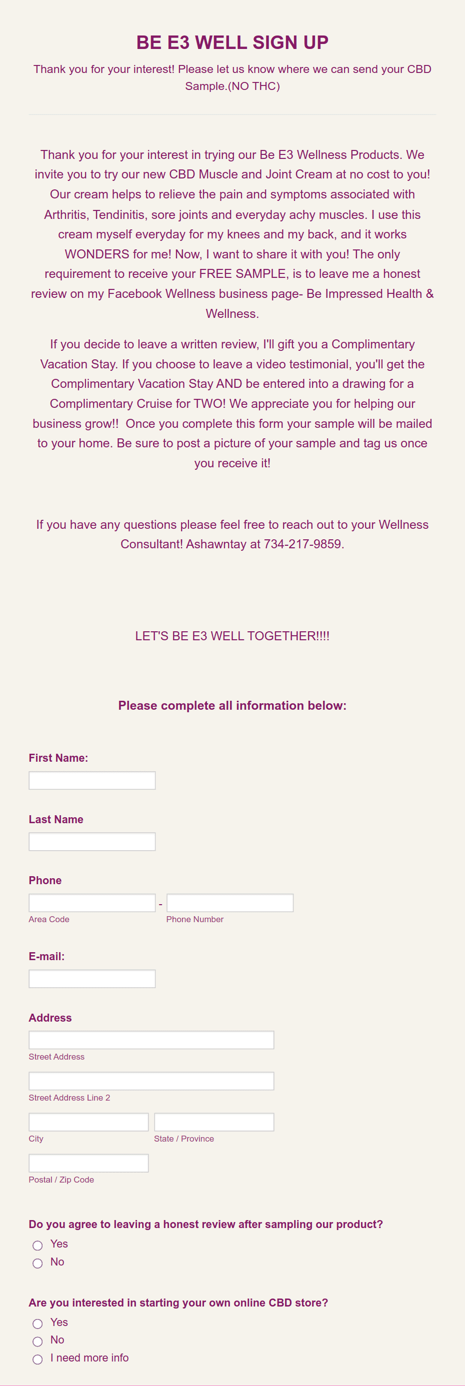 Email Sign Up Form Template | Jotform