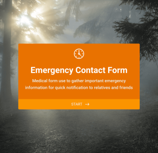 Quick Emergency Contact Form Template