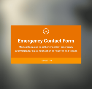 Quick Emergency Contact Form Template
