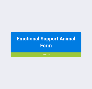 Emotional Support Animal Form Template