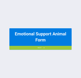 Emotional Support Animal Form Template