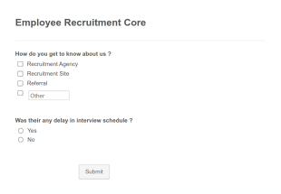 Employee Recruitment Core Template