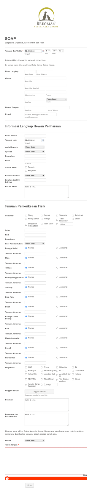 EMR Untuk Praktek Dokter Hewan