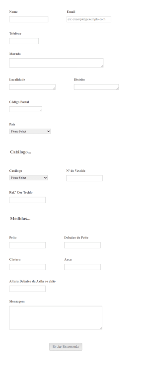 Encomenda Vestido De Festa Form Template