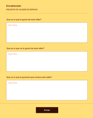 Encuesta A Cliente
