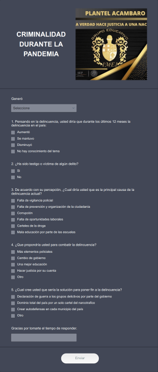 Encuesta Criminalidad Form Template