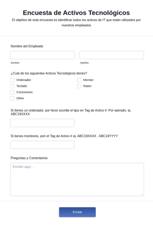 Encuesta De Activos Tecnológicos