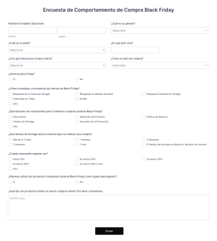 Encuesta De Black Friday Form Template