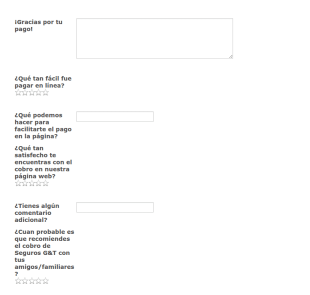 Encuesta De Esfuerzo Y Servicio Al Cliente De Sitio Web