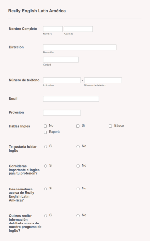 Encuesta De Interés Del Aprendizaje Del Idioma Inglés