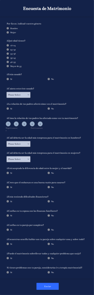 Encuesta De Matrimonio