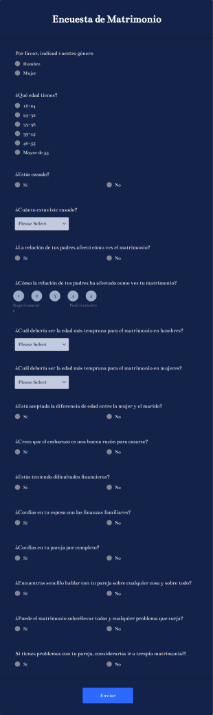 Encuesta De Matrimonio Form Template