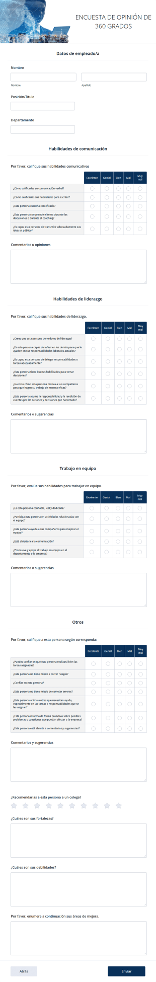 Encuesta De Opinión De 360 Grados