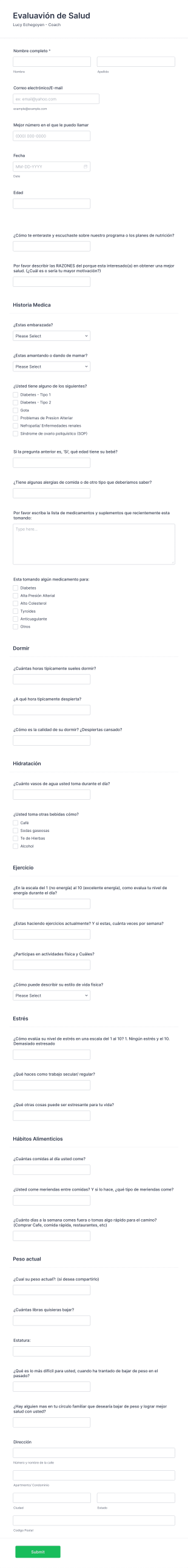 Encuesta De Salud (Health Survey)