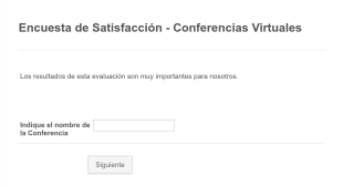 Encuesta De Satisfacción De Conferencias Virtuales