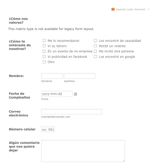 Encuesta De Satisfacción De Servicio