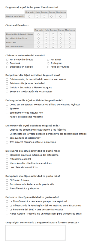 Encuesta De Satisfacción Del Foro...