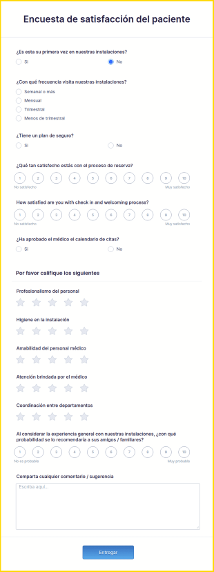 Encuesta De Satisfacción Del Paciente