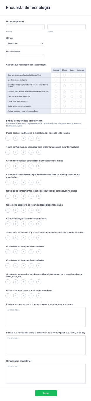 Encuesta De Tecnología