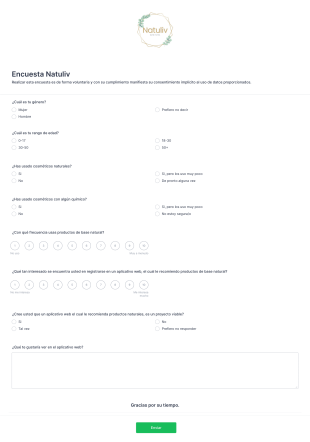 Encuesta Natuliv