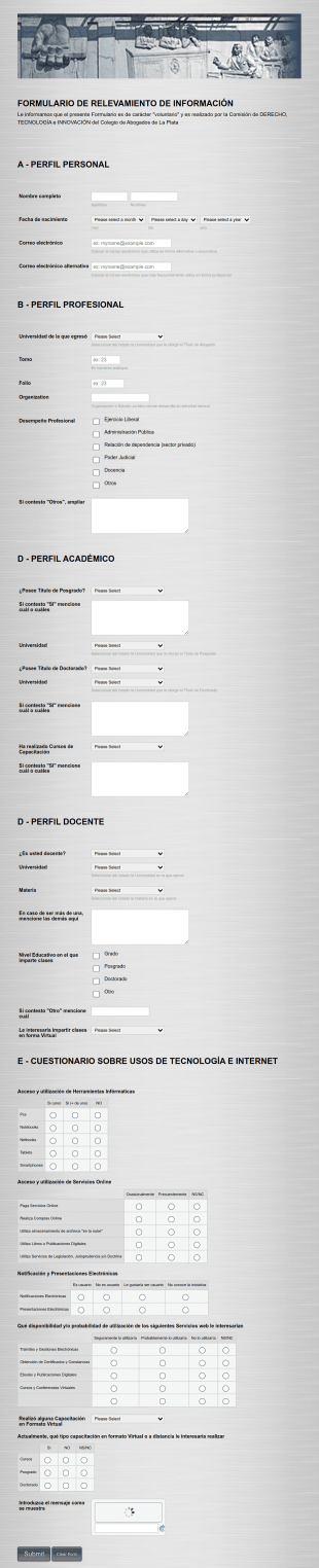 Encuesta Sobre Uso De La Tecnología Form Template