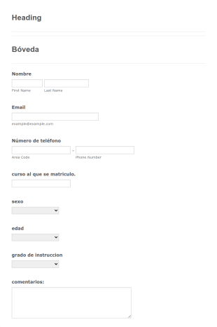 Encuesta Form Template