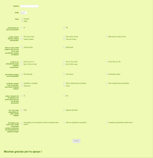ENCUESTAS Startup Form Template