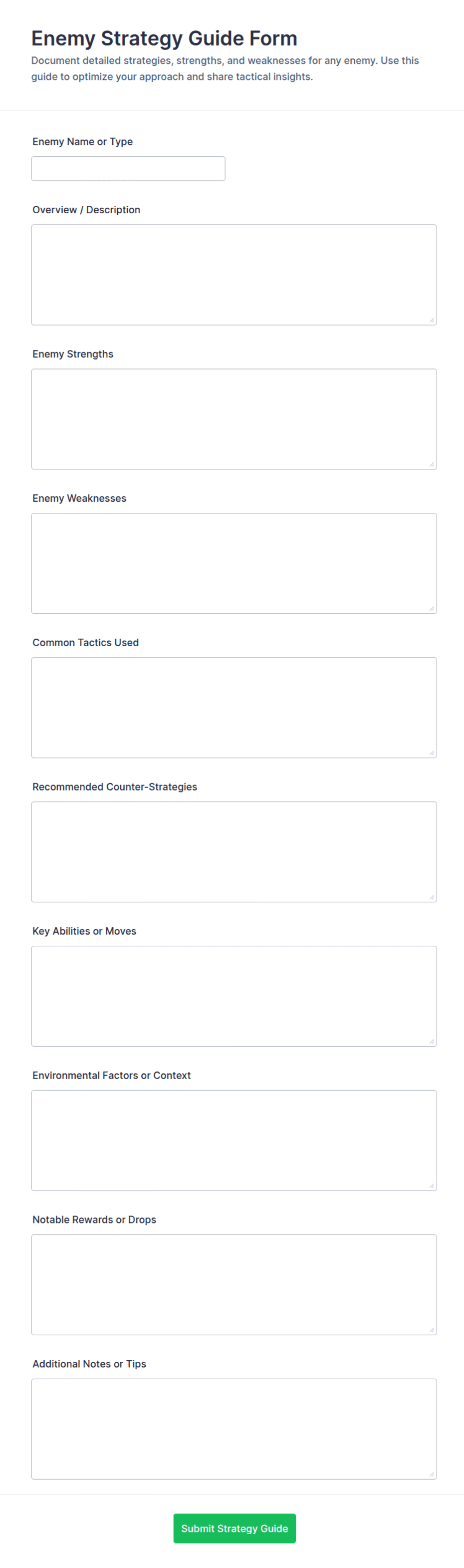 Dropbox Instructions.pdf Enemy Strategy Guide Form Template | Jotform