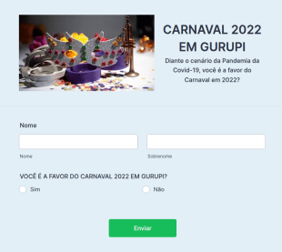 Enquete Acig Carnaval 2022 Gurupi