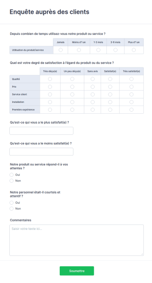 Enquête Auprès Des Clients