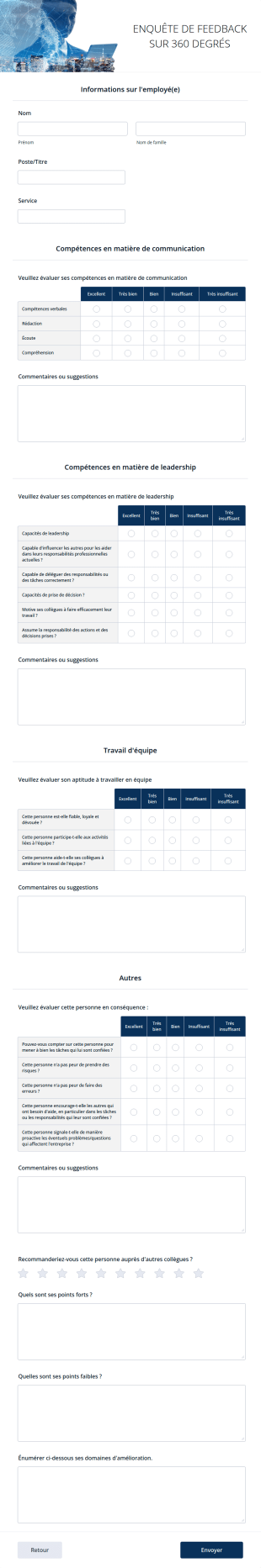 Enquête De Feedback Sur 360 Degrés