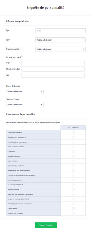 Enquête De Personnalité