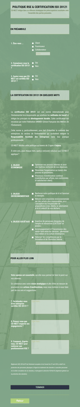 Enquête RSE