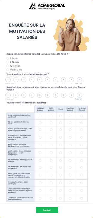Enquête Sur La Motivation Des Salariés