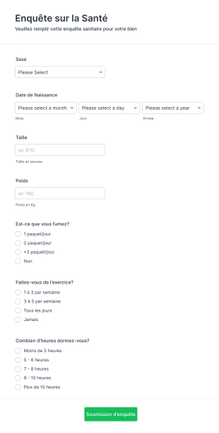 Enquête Sur La Santé