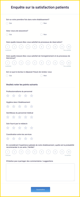 Enquête Sur La Satisfaction Patients