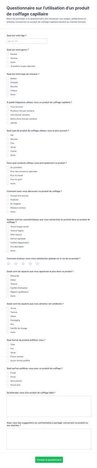 Enquête Sur Les Produits Pour Coiffeur Visagiste