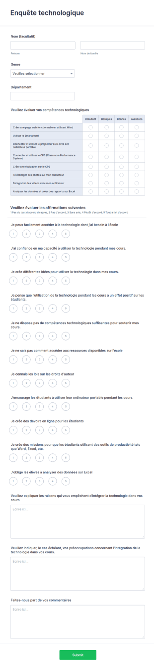 Enquête Sur Les Technologies