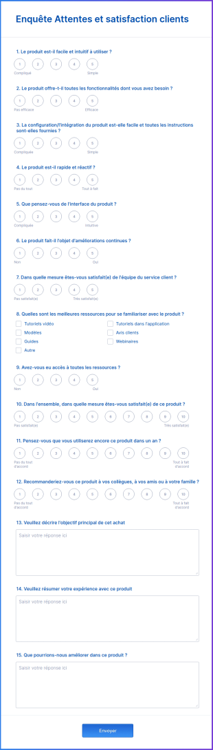 Enquête Attentes Et Satisfaction Clients