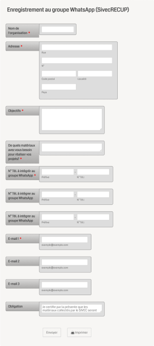 Enregistrement Au Groupe WhatsApp (SivecRECUP) Form Template