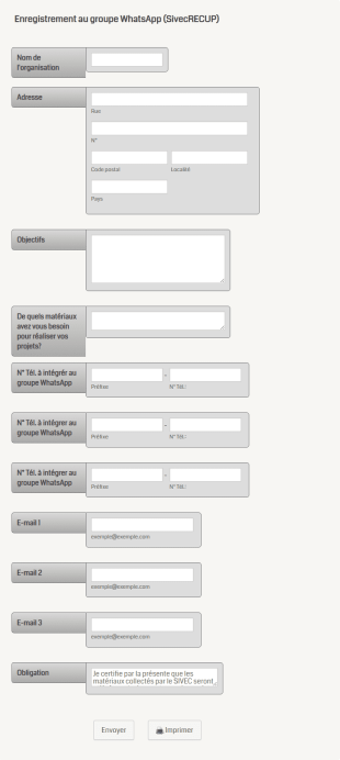Enregistrement Au Groupe WhatsApp (SivecRECUP)