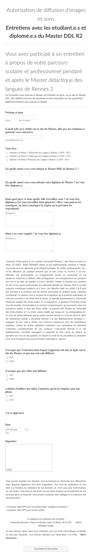 Entretiens étudiant.e.s Et Diplomé.e.s