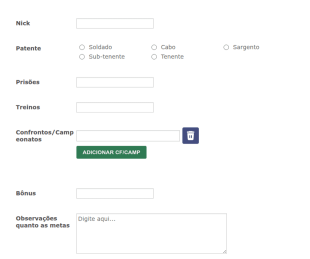 Envio De Metas